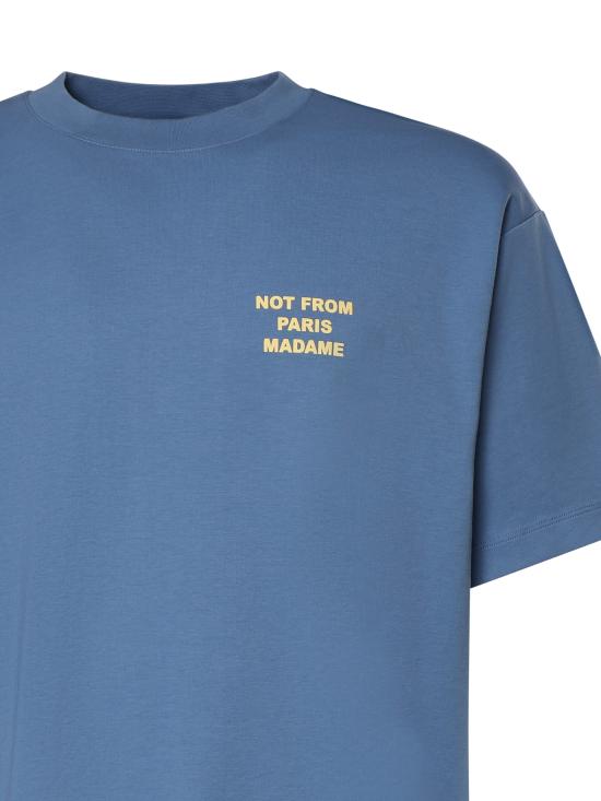 26SS 드롤드무슈 반팔 티셔츠 KTS203CO002 ATBL Blue - DROLE DE MONSIEUR
