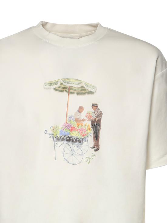 26SS 드롤드무슈 반팔 티셔츠 KTS310CO002 OW OFF WHITE - DROLE DE MONSIEUR