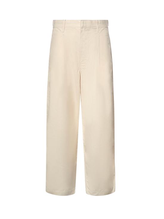 26SS 드롤드무슈 스트레이트 팬츠 KBP202CO252 OW OFF WHITE