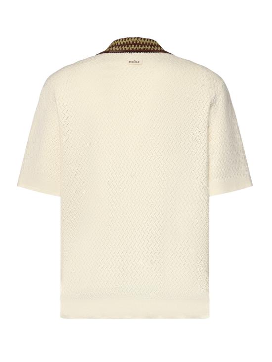 26SS 드롤드무슈 폴로 티셔츠 KPO206CO292 OW OFF WHITE - DROLE DE MONSIEUR