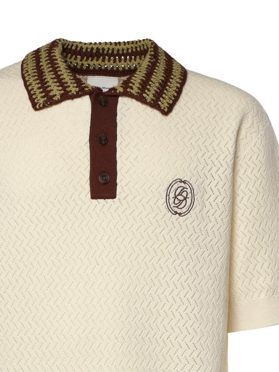 26SS 드롤드무슈 폴로 티셔츠 KPO206CO292 OW OFF WHITE - DROLE DE MONSIEUR