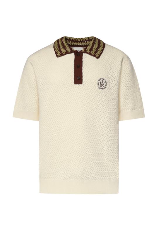 26SS 드롤드무슈 폴로 티셔츠 KPO206CO292 OW OFF WHITE