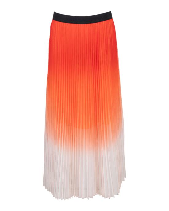  칼라거펠트 롱 스커트 231W1200 745 Red Gradient ROSSO