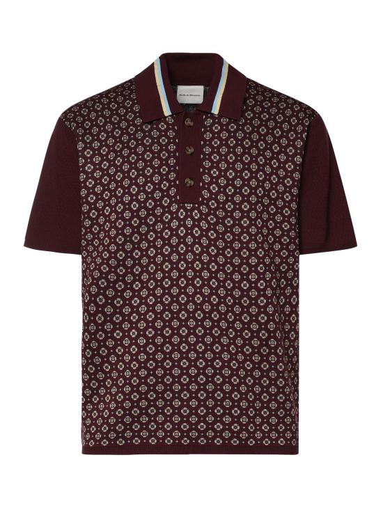 26SS 드롤드무슈 폴로 티셔츠 KPO205CO261 DRD Dark red