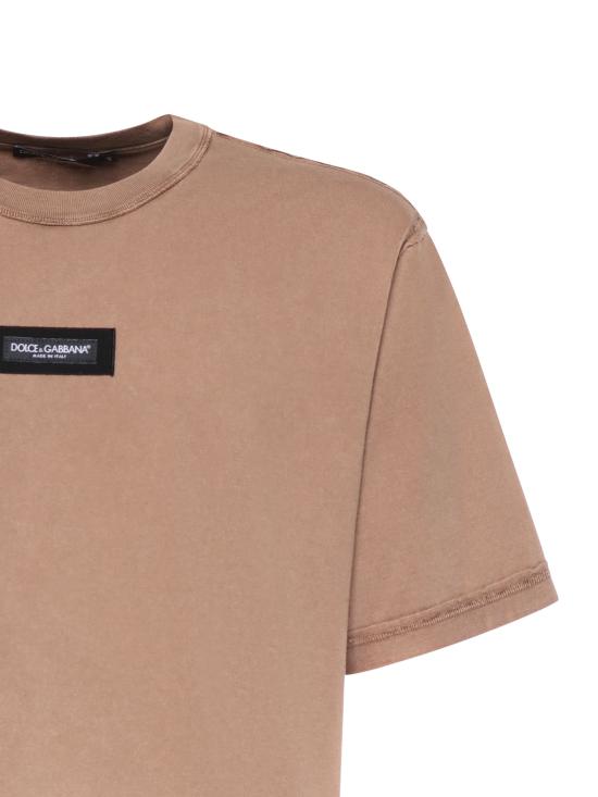 26SS 돌체앤가바나 반팔 티셔츠 G8RI4T G7P1OM0672 BEIGE - DOLCE & GABBANA