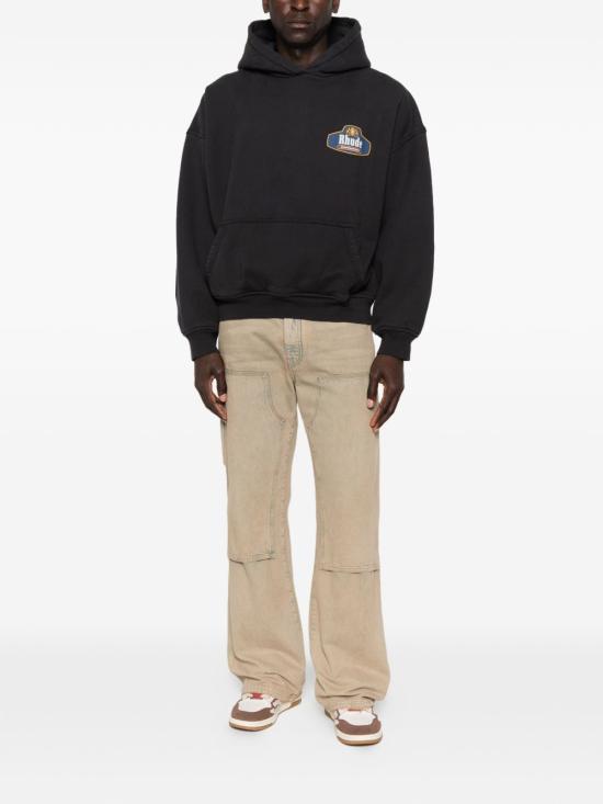 26SS 루드 후드 티셔츠 RHSS26HO07012 6189 Black - RHUDE