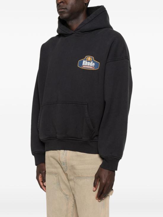 26SS 루드 긴팔 티셔츠 RHSS26HO07012 6189 Black - RHUDE