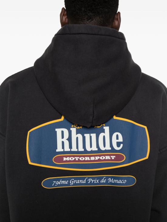 26SS 루드 후드 티셔츠 RHSS26HO07012 6189 Black - RHUDE
