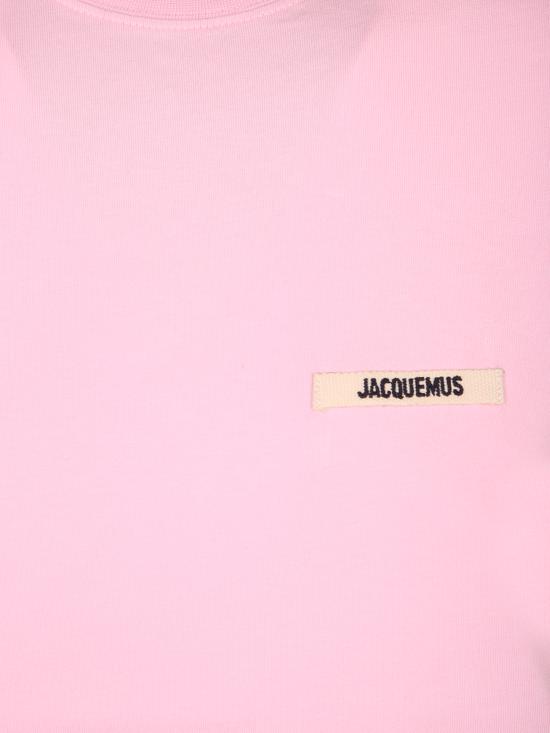 26SS 자크뮈스 그로그랭 로고 솟슬리브 티셔츠 TSW00550 AJ00029 431 Pink - JACQUEMUS
