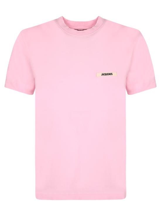 26SS 자크뮈스 그로그랭 로고 솟슬리브 티셔츠 TSW00550 AJ00029 431 Pink