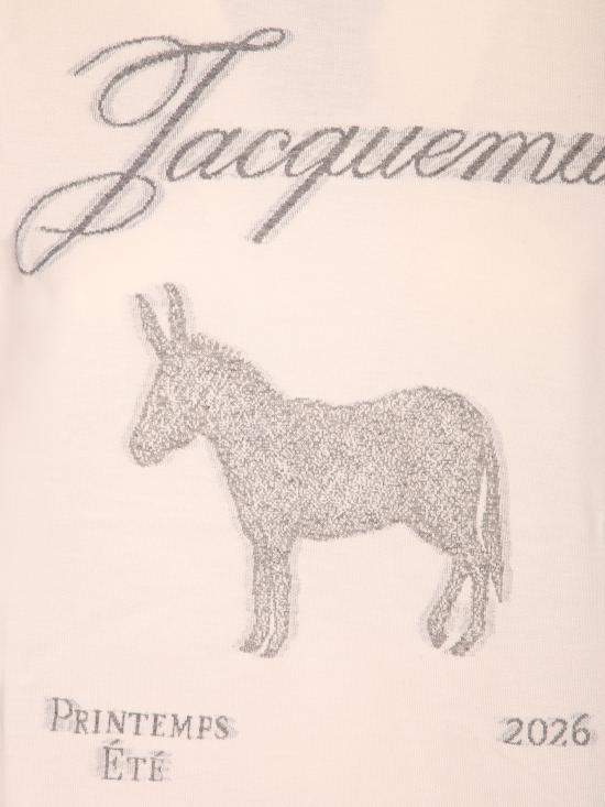 26SS 자크뮈스 아네 티셔츠 TSM00625 AJ00266 1NW White - JACQUEMUS