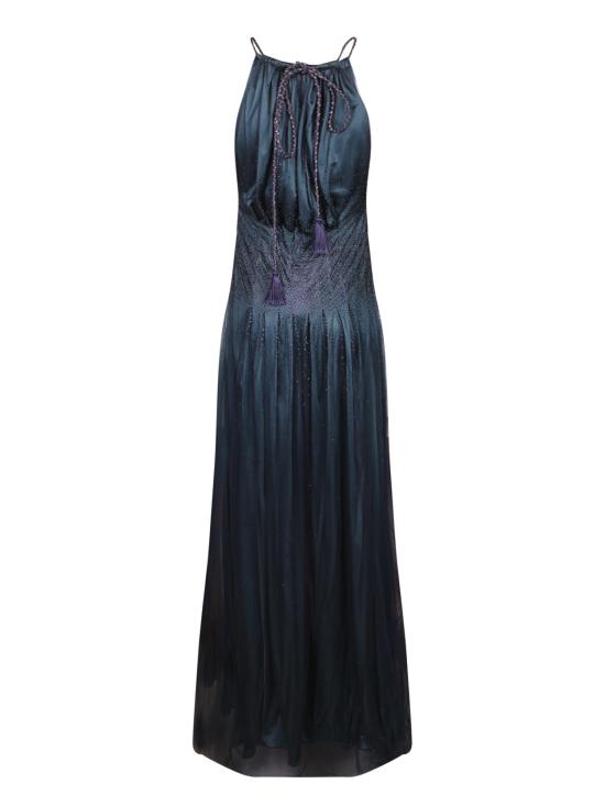 26SS 조르지오 아르마니 롱 원피스 GW003795 AF24627 FB273 Blue - GIORGIO ARMANI