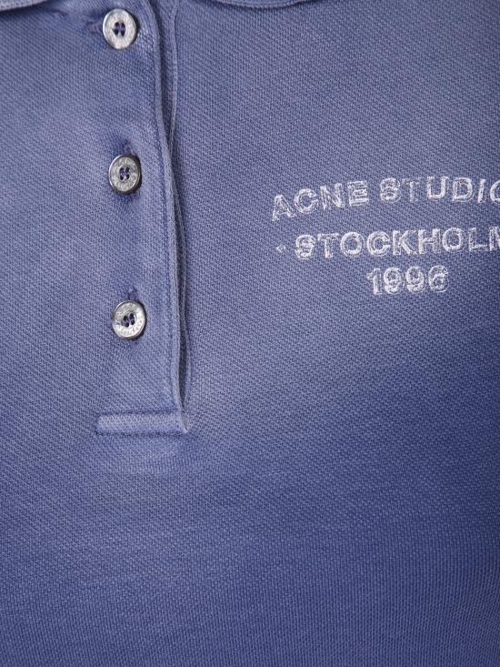26SS 아크네 스튜디오 스프레이드 폴로 티셔츠 AL0537 885 Blue - ACNE STUDIOS