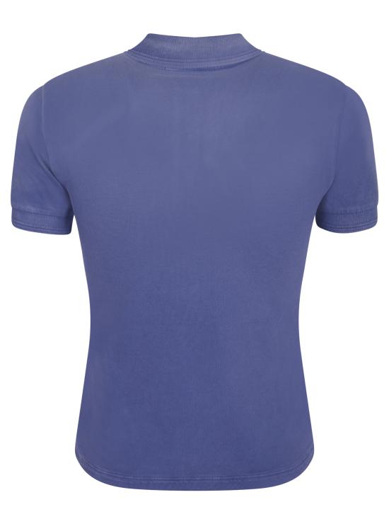 26SS 아크네 스튜디오 스프레이드 폴로 티셔츠 AL0537 885 Blue - ACNE STUDIOS