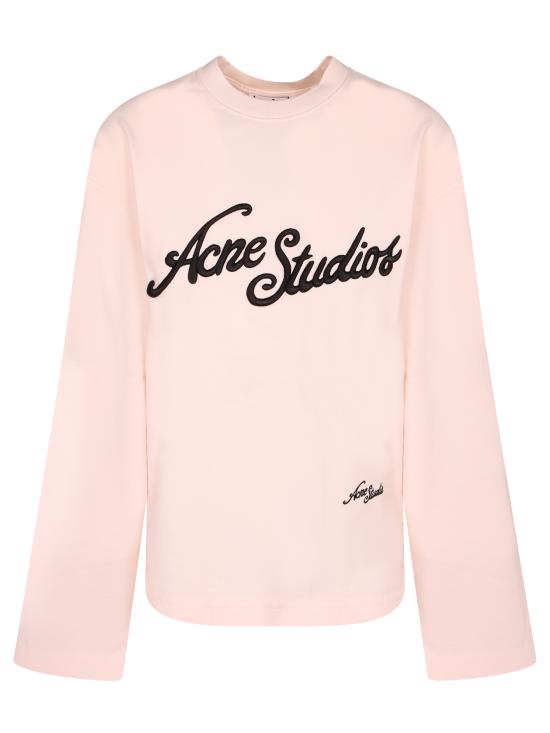 26SS 아크네 스튜디오 긴팔 티셔츠 CL0437 DR5 Pink