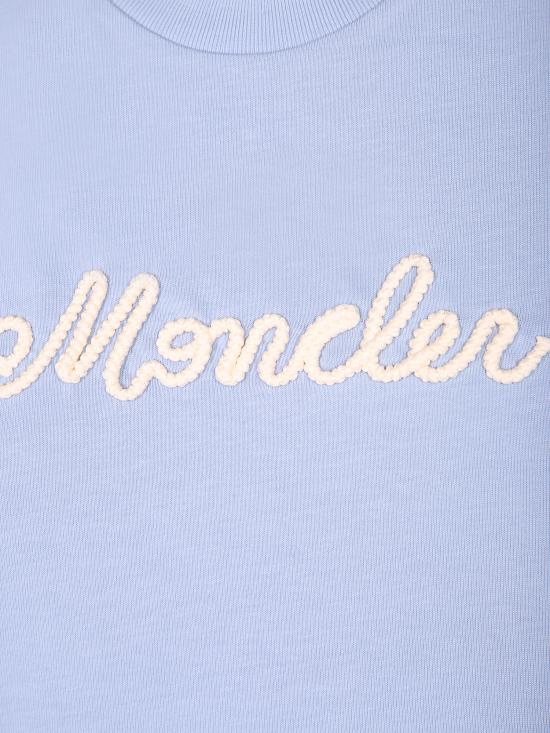 26SS 몽클레어 반팔 티셔츠 8C00051 89AUG 700 Blue - MONCLER