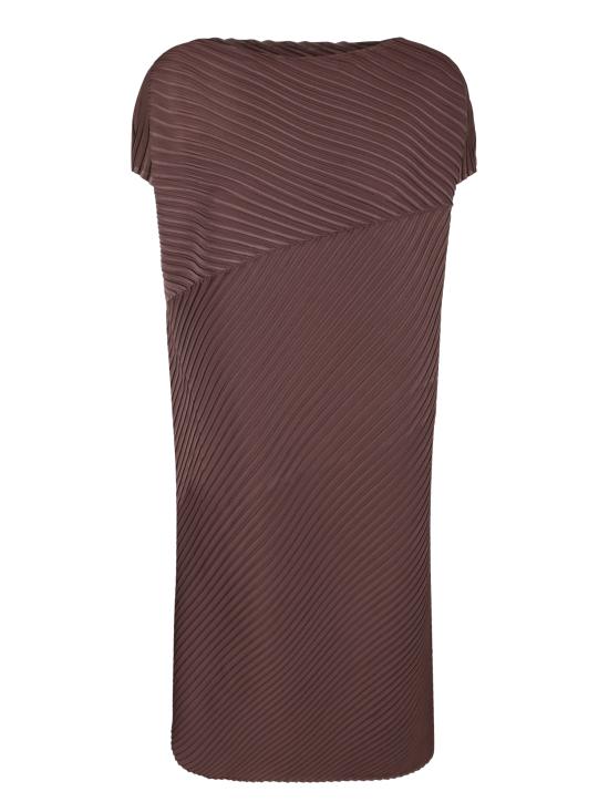 26SS 이세이 미야케 미디 원피스 IM66FH672 45 Brown