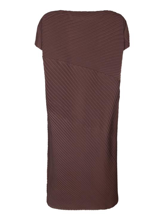26SS 이세이 미야케 미디 원피스 IM66FH672 45 Brown - ISSEY MIYAKE