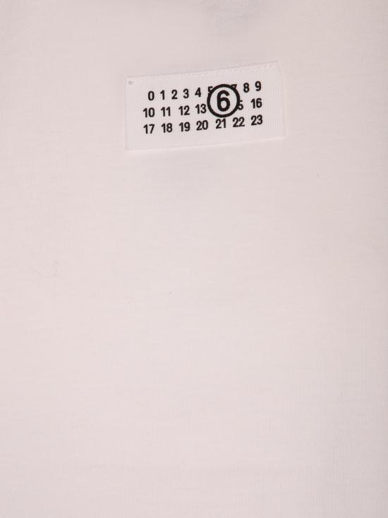 26SS MM6 메종마르지엘라 뉴메릭 코튼 저지 티셔츠 S52GC0327 M20170 101 White - MM6 MAISON MARGIELA