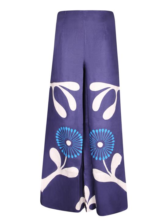 26SS 칼라 데 라 크루즈 팔라초 팬츠 25C296 GIARDINO Blue