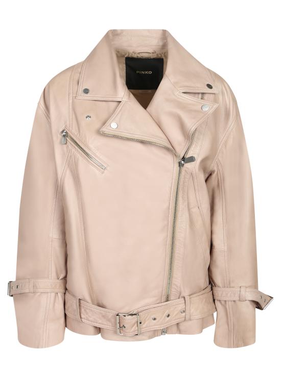 26SS 핑코 가죽 자켓 106231 A31X I31 Beige