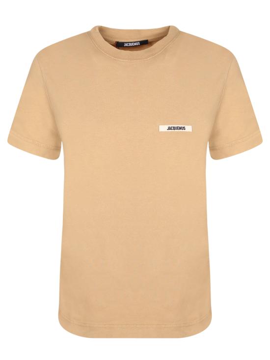26SS 자크뮈스 그로그랭 로고 솟슬리브 티셔츠 TSW00550 AJ00029 180 Beige