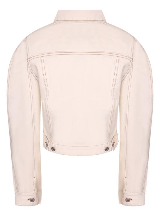 26SS 자크뮈스 오발로 데님 자켓 JAW00112 AD00040 11C White - JACQUEMUS