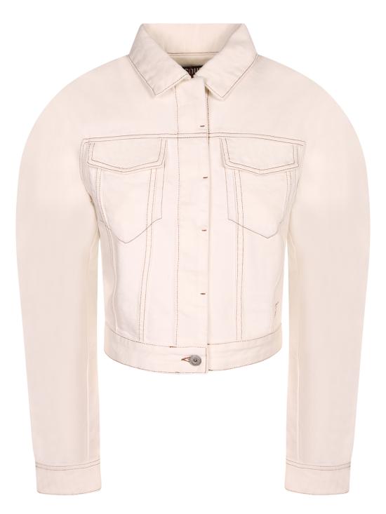 26SS 자크뮈스 오발로 데님 자켓 JAW00112 AD00040 11C White