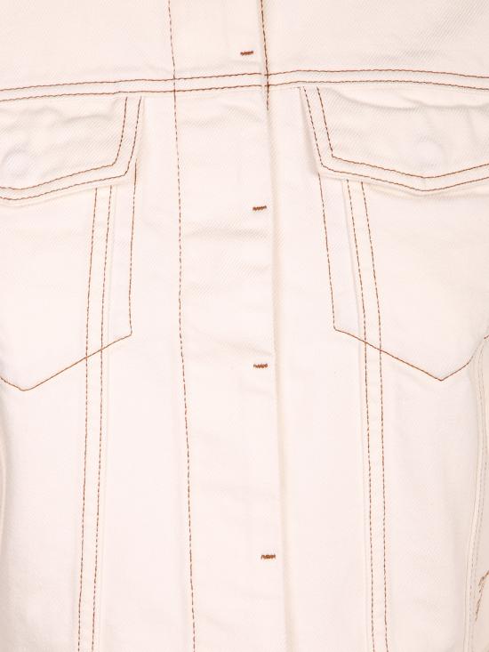 26SS 자크뮈스 오발로 데님 자켓 JAW00112 AD00040 11C White - JACQUEMUS