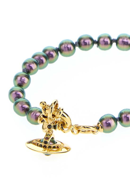 26SS 비비안웨스트우드 팔찌 6103006Q02R996 R996 GOLDVITRAILMEDIUM - VIVIENNE WESTWOOD