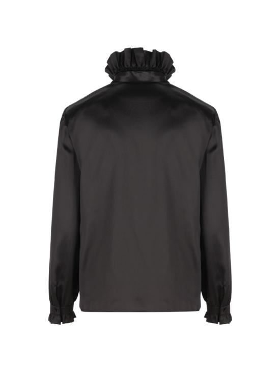 26SS 구찌 보우 실크 새틴 셔츠 860509 ZHS191000 Black - GUCCI