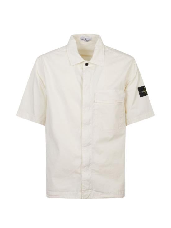 26SS 스톤 아일랜드 반팔 셔츠 151100025 S0A10V0093 White