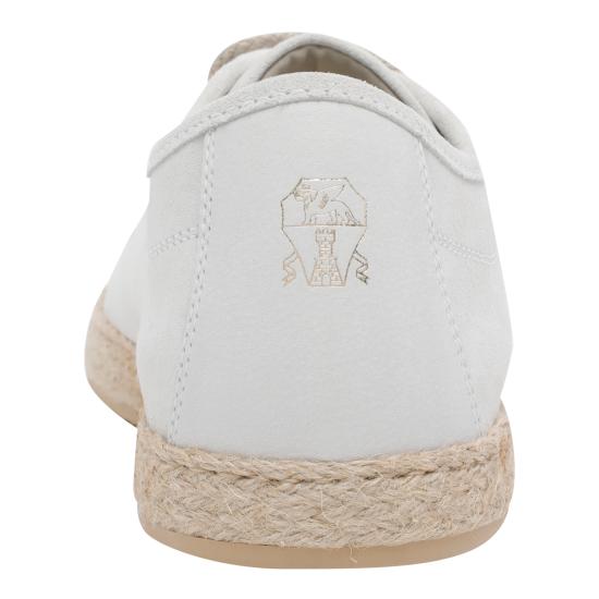 26SS 브루넬로 쿠치넬리 로프 인서트 디테일 리버스 카프스킨 더비 슈즈 MZULNGI650 C7951 White - BRUNELLO CUCINELLI