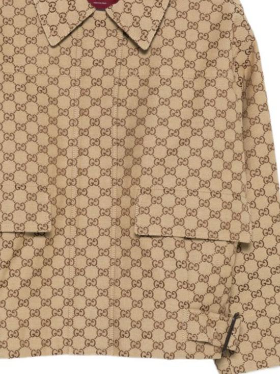 26SS 구찌 GG 캔버스 봄버 재킷 842660 ZAF4S2580 ORO BIA SAP - GUCCI