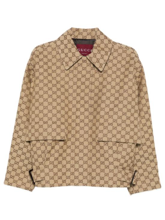 26SS 구찌 GG 캔버스 봄버 재킷 842660 ZAF4S2580 ORO BIA SAP