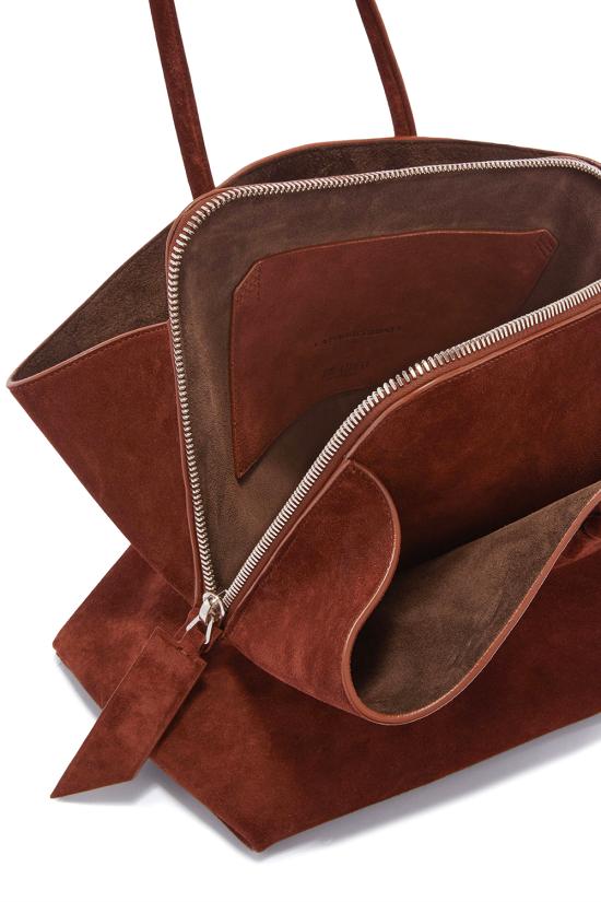 26SS 디 아티코 라 파세지아타 미디엄 탑 핸들 백 250WAH00054LBT007AA 850 Light chocolate - THE ATTICO