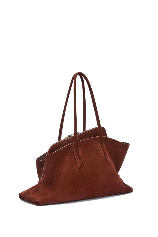 26SS 디 아티코 라 파세지아타 미디엄 탑 핸들 백 250WAH00054LBT007AA 850 Light chocolate - THE ATTICO