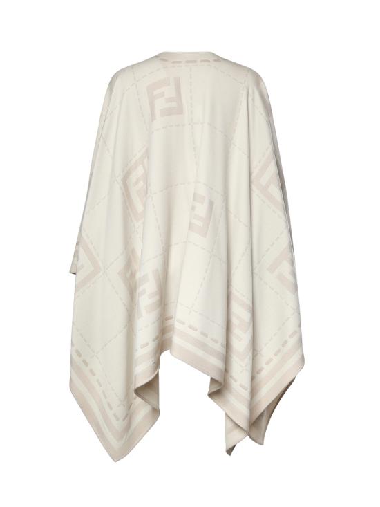 26SS 펜디 울 판초 FXX033 B01NF0QD3 IVORY TAUPE - FENDI
