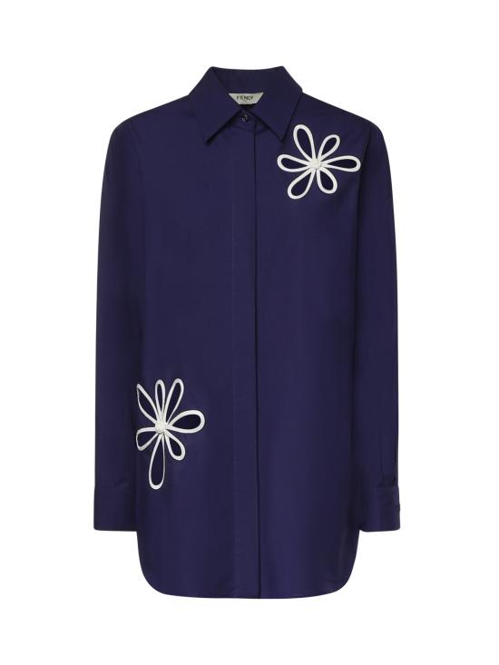 26SS 펜디 포플린 셔츠 FS8355 AW7VF1W0A Blue