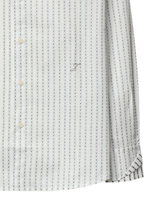 26SS 자크뮈스 긴팔 셔츠 SHM00572AW00779 1LX JACQUARD LOGO STRRIPES - JACQUEMUS