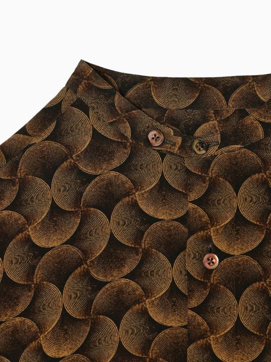 26SS 엠포리오 아르마니 긴팔 셔츠 EM005679TE20668 P1006 Brown - EMPORIO ARMANI