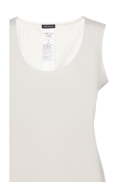 26SS 페니 블랙 민소매 티셔츠 2611971133270 001 Bianco - PENNYBLACK