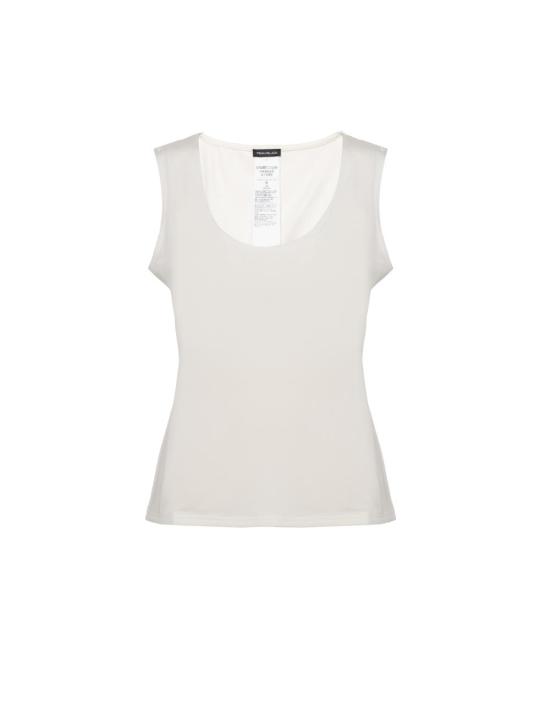 26SS 페니 블랙 민소매 티셔츠 2611971133270 001 Bianco