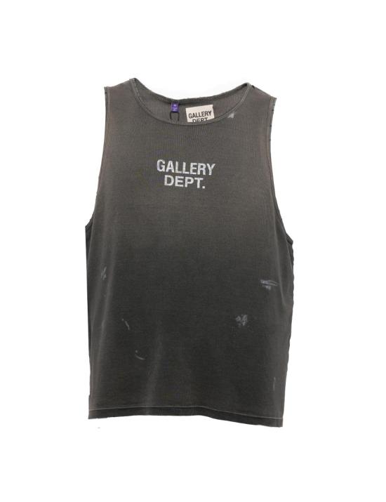 26SS 갤러리 디파트먼트 민소매 티셔츠 TOP006 FADEDBLACK Nero
