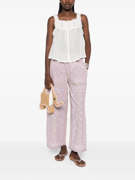 26SS ORSINA 스트레이트 팬츠 BANDANA LONGPANTS SLAVENDER Pink - OTHER BRANDS