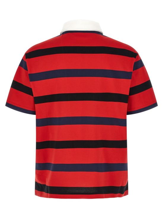 26SS 프라다 폴로 티셔츠 UJN989SOOO19FAF0E7D Red - PRADA