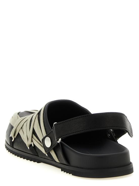 26SS 릭 오웬스 뮬/슬리퍼 RP01F6817LGYW109 Black - RICK OWENS