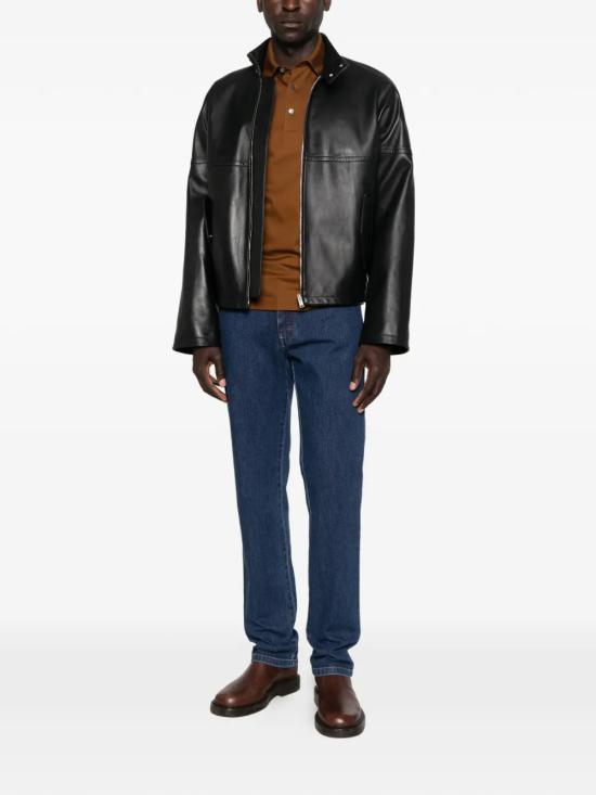26SS 에르메네질도제냐 폴로 티셔츠 UH348A3H794 N05 Marrone - ERMENEGILDO ZEGNA