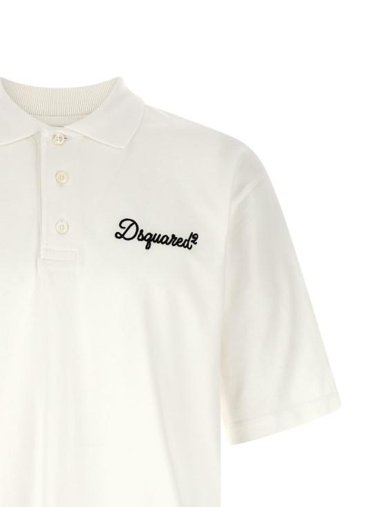 26SS 디스퀘어드2 폴로 티셔츠 S74GL0100D20106100 White - DSQUARED2