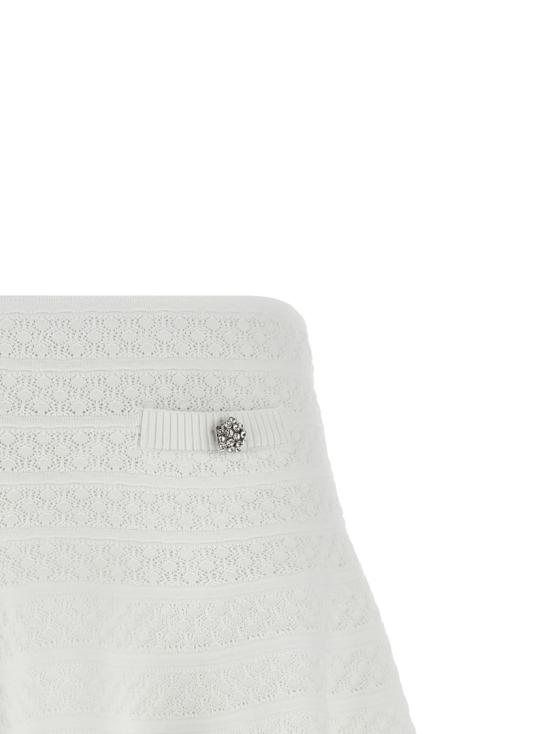 26SS 셀프 포트레이트 스커트 SS26063SKWWHITE White - SELF PORTRAIT